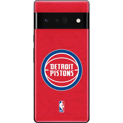 NBA Detroit Pistons Distressed Google Pixel 6 Pro Skin